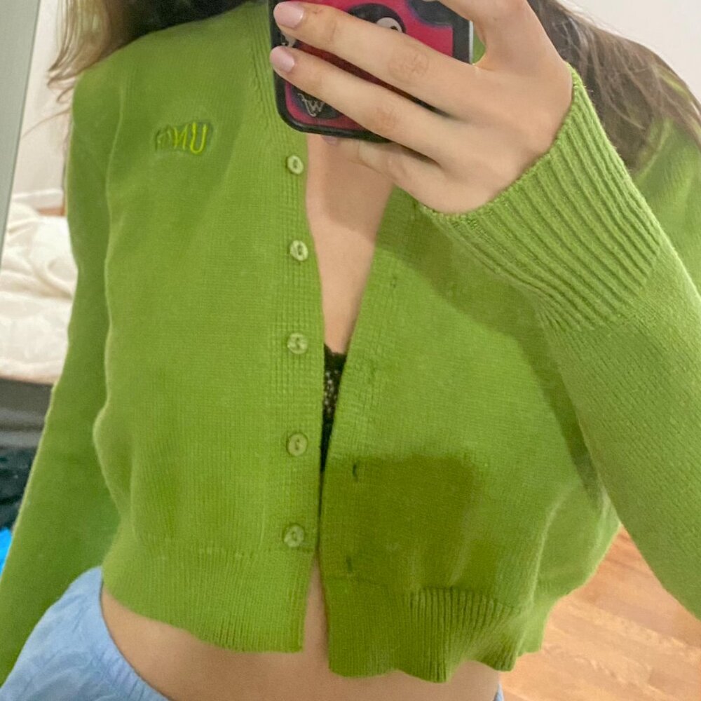 UNIF green cozy cardigan